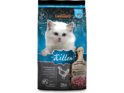 Leonardo Kitten rich in Chicken 2 kg z kategorie Chovatelské potřeby a krmiva pro kočky > Krmivo a pamlsky pro kočky > Granule pro kočky
