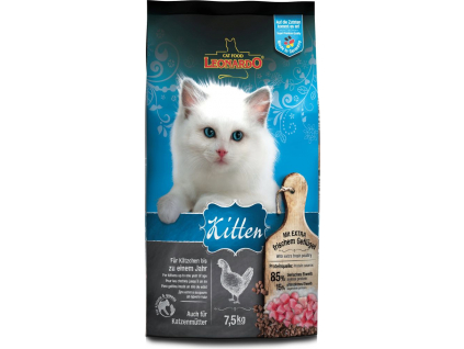 Leonardo Kitten rich in Chicken 7,5 kg z kategorie Chovatelské potřeby a krmiva pro kočky > Krmivo a pamlsky pro kočky > Granule pro kočky