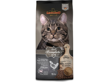Leonardo Adult complete 32/16 15 kg z kategorie Chovatelské potřeby a krmiva pro kočky > Krmivo a pamlsky pro kočky > Granule pro kočky
