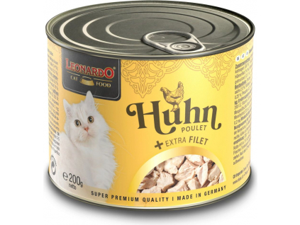 Leonardo Kuře + extra Filet 200 g z kategorie Chovatelské potřeby a krmiva pro kočky > Krmivo a pamlsky pro kočky > Konzervy pro kočky