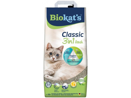 Biokat's Classic Fresh podestýlka 10l z kategorie Chovatelské potřeby a krmiva pro kočky > Toalety, steliva pro kočky > Steliva kočkolity pro kočky