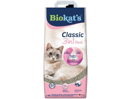 Biokat‘s Classic Fresh 3in1 baby 10l z kategorie Chovatelské potřeby a krmiva pro kočky > Toalety, steliva pro kočky > Steliva kočkolity pro kočky