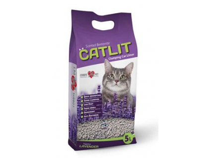 Podestýlka Catlit s levandulí pro kočky 5l/4kg z kategorie Chovatelské potřeby a krmiva pro kočky > Toalety, steliva pro kočky > Steliva kočkolity pro kočky