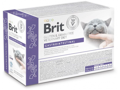 Brit Veterinary Diet Cat Pouch fillets in Gravy Gastrointestinal 12x85 g