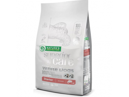 Nature's Protection Superior Care Dog Dry White Dogs Starter Grain Free Salmon 1,5 kg z kategorie Chovatelské potřeby a krmiva pro psy > Krmiva pro psy > Granule pro psy