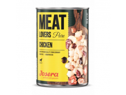Josera dog Meat Lovers Pure Chicken 400g z kategorie Chovatelské potřeby a krmiva pro psy > Krmiva pro psy > Konzervy pro psy