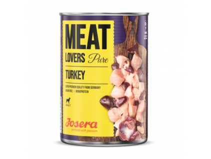 Josera dog Meat Lovers Pure Turkey 400g z kategorie Chovatelské potřeby a krmiva pro psy > Krmiva pro psy > Konzervy pro psy