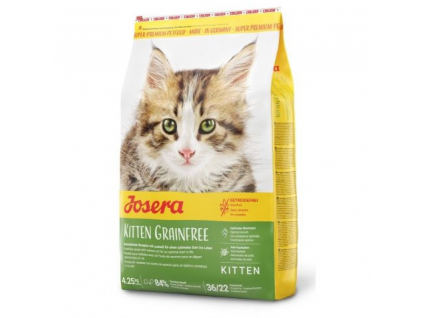 Josera Kitten grainfree 4,25 kg z kategorie Chovatelské potřeby a krmiva pro kočky > Krmivo a pamlsky pro kočky > Granule pro kočky