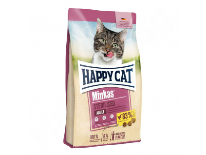 Happy Cat Minkas Sterilised Geflügel 10 kg z kategorie Chovatelské potřeby a krmiva pro kočky > Krmivo a pamlsky pro kočky > Granule pro kočky