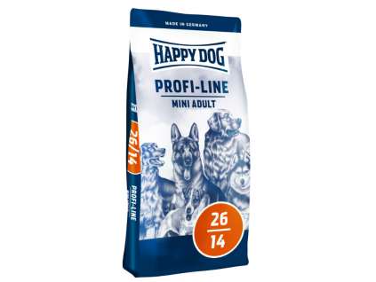 Happy Dog PROFI-LINE Profi Adult Mini 18 kg z kategorie Chovatelské potřeby a krmiva pro psy > Krmiva pro psy > Granule pro psy
