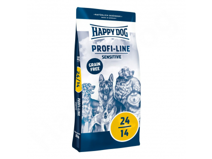 Happy Dog PROFI-LINE 24-14 Sensitive Grainfree 20 kg z kategorie Chovatelské potřeby a krmiva pro psy > Krmiva pro psy > Granule pro psy