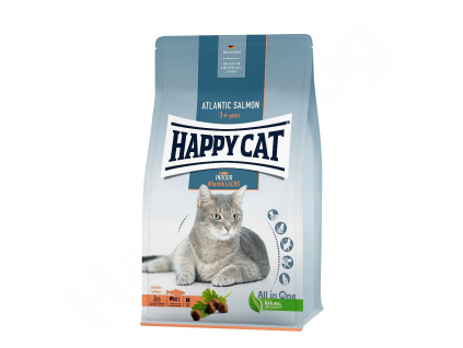 Happy Cat Indoor Atlantik-Lachs / Losos 4 kg z kategorie Chovatelské potřeby a krmiva pro kočky > Krmivo a pamlsky pro kočky > Granule pro kočky