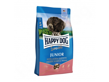 Happy Dog Junior Salmon & Potato 10 kg z kategorie Chovatelské potřeby a krmiva pro psy > Krmiva pro psy > Granule pro psy