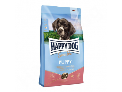 Happy Dog Puppy Salmon & Potato 4 kg z kategorie Chovatelské potřeby a krmiva pro psy > Krmiva pro psy > Granule pro psy