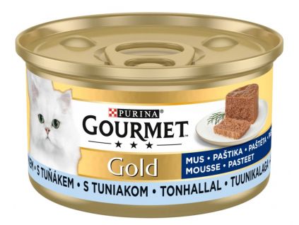 Gourmet Gold jemná paštika tuňák 85 g z kategorie Chovatelské potřeby a krmiva pro kočky > Krmivo a pamlsky pro kočky > Konzervy pro kočky