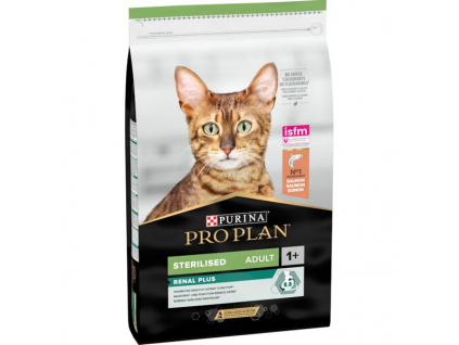 Pro Plan Cat Adult Sterilised Renal Plus losos 10 kg z kategorie Chovatelské potřeby a krmiva pro kočky > Krmivo a pamlsky pro kočky > Granule pro kočky