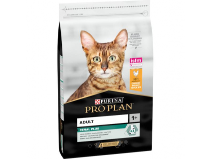 Pro Plan Cat Adult Renal Plus kuře 10 kg z kategorie Chovatelské potřeby a krmiva pro kočky > Krmivo a pamlsky pro kočky > Granule pro kočky