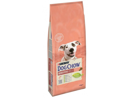 Purina Dog Chow Adult Sensitive - Salmon+Rice 14 kg z kategorie Chovatelské potřeby a krmiva pro psy > Krmiva pro psy > Granule pro psy