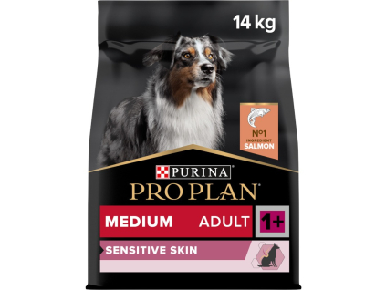Pro Plan Dog Adult Medium Sensitive Skin losos 14 kg
