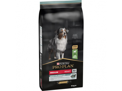 Pro Plan Dog Adult Medium Sensitive Digestion jehněčí 14 kg z kategorie Chovatelské potřeby a krmiva pro psy > Krmiva pro psy > Granule pro psy