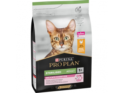 Pro Plan Cat Adult Sterilised Delicate Digestion kuře 3 kg z kategorie Chovatelské potřeby a krmiva pro kočky > Krmivo a pamlsky pro kočky > Granule pro kočky
