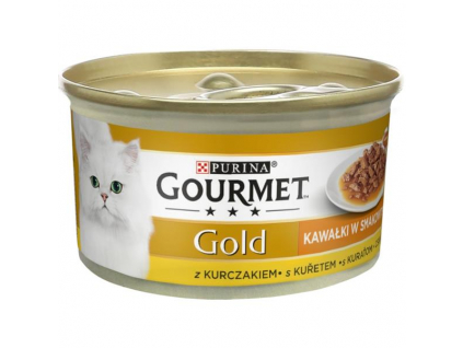 Gourmet Gold Sauce Delight Minifiletky kuře 85 g z kategorie Chovatelské potřeby a krmiva pro kočky > Krmivo a pamlsky pro kočky > Konzervy pro kočky