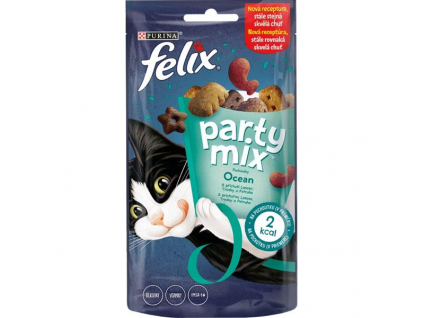 FELIX Party Mix Ocean Mix 60g z kategorie Chovatelské potřeby a krmiva pro kočky > Krmivo a pamlsky pro kočky > Pamlsky pro kočky