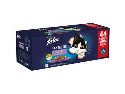 FELIX Fantastic Multipack masový výběr v želé 44x85g z kategorie Chovatelské potřeby a krmiva pro kočky > Krmivo a pamlsky pro kočky > Kapsičky pro kočky