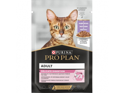 Pro Plan Cat kapsička Delicate Turkey 85g z kategorie Chovatelské potřeby a krmiva pro kočky > Krmivo a pamlsky pro kočky > Kapsičky pro kočky