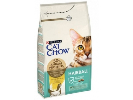 Purina Cat Chow Hairball Control kuře 1,5 kg z kategorie Chovatelské potřeby a krmiva pro kočky > Krmivo a pamlsky pro kočky > Granule pro kočky