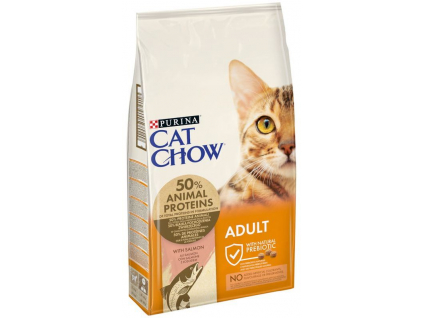 Purina Cat Chow Adult tuňák, losos 1,5 kg z kategorie Chovatelské potřeby a krmiva pro kočky > Krmivo a pamlsky pro kočky > Granule pro kočky