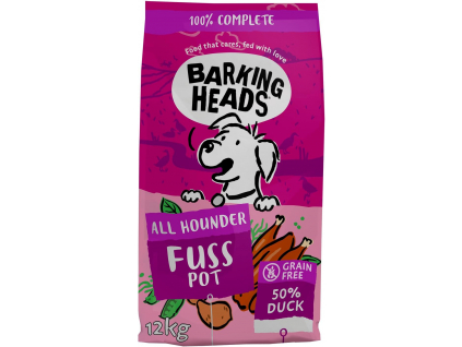 Barking Heads All Hounder Fuss Pot Duck 12kg z kategorie Chovatelské potřeby a krmiva pro psy > Krmiva pro psy > Granule pro psy