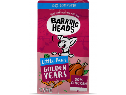Barking Heads Little Paws Golden Years Chicken 1,5kg z kategorie Chovatelské potřeby a krmiva pro psy > Krmiva pro psy > Granule pro psy