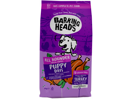 Barking Heads All Hounder Puppy Days Turkey 6kg z kategorie Chovatelské potřeby a krmiva pro psy > Krmiva pro psy > Granule pro psy