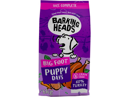 Barking Heads Big Foot Puppy Days Turkey 6kg z kategorie Chovatelské potřeby a krmiva pro psy > Krmiva pro psy > Granule pro psy