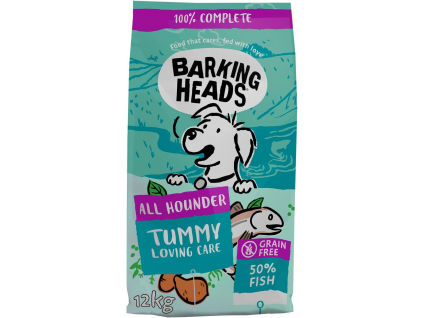 Barking Heads All Hounder Tummy Lovin' Care Fish 12kg z kategorie Chovatelské potřeby a krmiva pro psy > Krmiva pro psy > Granule pro psy