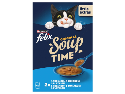 Felix Soup Multipack treska, tuňák a platýs 6x48g