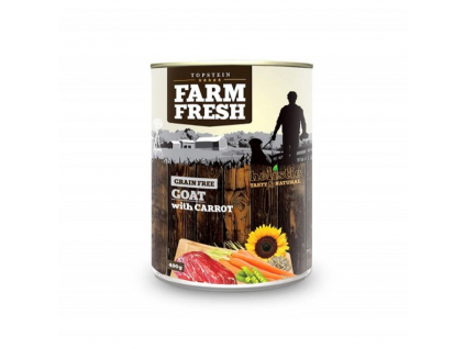 Farm Fresh Koza s mrkví 800g z kategorie Chovatelské potřeby a krmiva pro psy > Krmiva pro psy > Konzervy pro psy