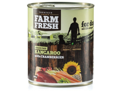 Farm Fresh Klokan s brusinkami 800g z kategorie Chovatelské potřeby a krmiva pro psy > Krmiva pro psy > Konzervy pro psy