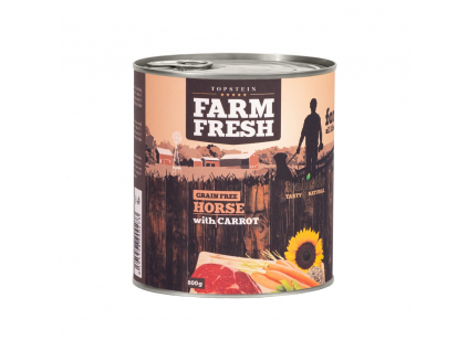 Farm Fresh Konina s mrkví 800g z kategorie Chovatelské potřeby a krmiva pro psy > Krmiva pro psy > Konzervy pro psy