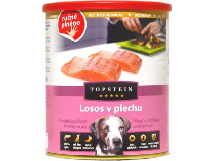 Topstein Losos v plechu 800 g z kategorie Chovatelské potřeby a krmiva pro psy > Krmiva pro psy > Konzervy pro psy
