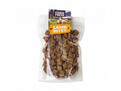 Farm Fresh Lamb Bites Jehněčí kousky 250g z kategorie Chovatelské potřeby a krmiva pro psy > Pamlsky pro psy > Sušená masíčka pro psy