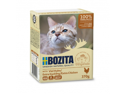 Bozita Cat kousky v želé s kuřecím, tetrapak 370 g z kategorie Chovatelské potřeby a krmiva pro kočky > Krmivo a pamlsky pro kočky > Konzervy pro kočky