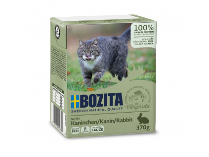 Bozita Cat kousky v omáčce s králičím, tetrapak 370 g z kategorie Chovatelské potřeby a krmiva pro kočky > Krmivo a pamlsky pro kočky > Konzervy pro kočky