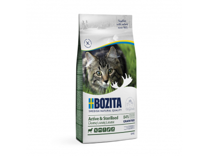 Bozita Cat Active & Sterilised Lamb GF 10 kg z kategorie Chovatelské potřeby a krmiva pro kočky > Krmivo a pamlsky pro kočky > Granule pro kočky
