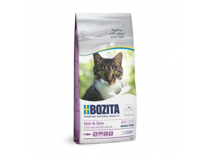 Bozita Cat Hair & Skin 2 kg z kategorie Chovatelské potřeby a krmiva pro kočky > Krmivo a pamlsky pro kočky > Granule pro kočky