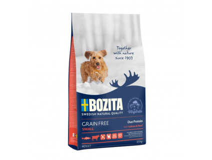 Bozita Dog Small Salmon & Beef GF 3,5 kg z kategorie Chovatelské potřeby a krmiva pro psy > Krmiva pro psy > Granule pro psy