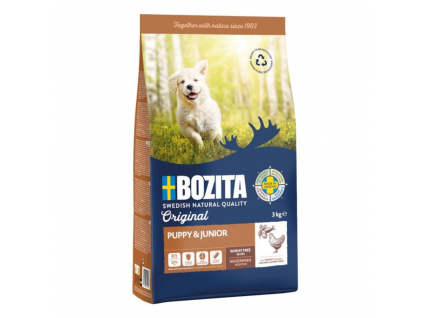 Bozita Dog Puppy & Junior 3 kg z kategorie Chovatelské potřeby a krmiva pro psy > Krmiva pro psy > Granule pro psy