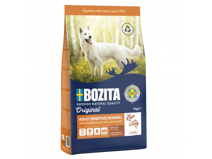 Bozita Dog Adult Sensitive Skin & Coat 3 kg z kategorie Chovatelské potřeby a krmiva pro psy > Krmiva pro psy > Granule pro psy