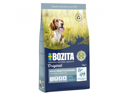 Bozita Dog Adult Sensitive Lamb 3 kg z kategorie Chovatelské potřeby a krmiva pro psy > Krmiva pro psy > Granule pro psy